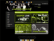 Tablet Screenshot of kaspertheband.com